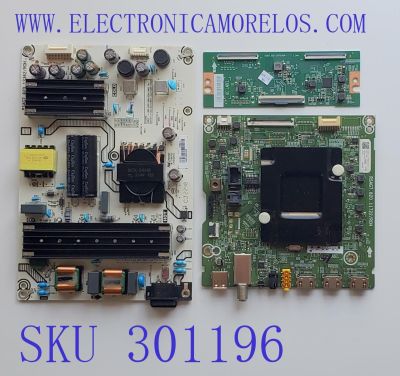 KIT DE TARJETAS PARA TV HISENSE·ROKU TV 4K·UHD·HDR / MAIN 316836 / RSAG7.820.11722/ROH / 316835 / T-CON 324295 / RSAG7.820.12673/ROH / 331567 / FUENTE 331382 / RSAG7.820.12362/ROH / PANEL HD650Y1U41-T0LBBY / DISPLAY JR645R3HA3L / MODELO 65R6E4 65A53FUR